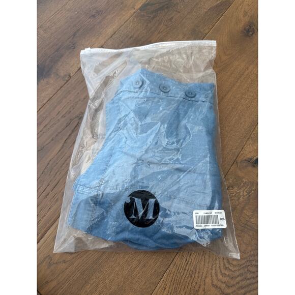 ModCloth Denim Chambray Shorts Blue High Waisted Lightweight Preppy Sz 26 NWT - Picture 10 of 10